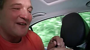 German Taxi Mummy Helps Client With Nail